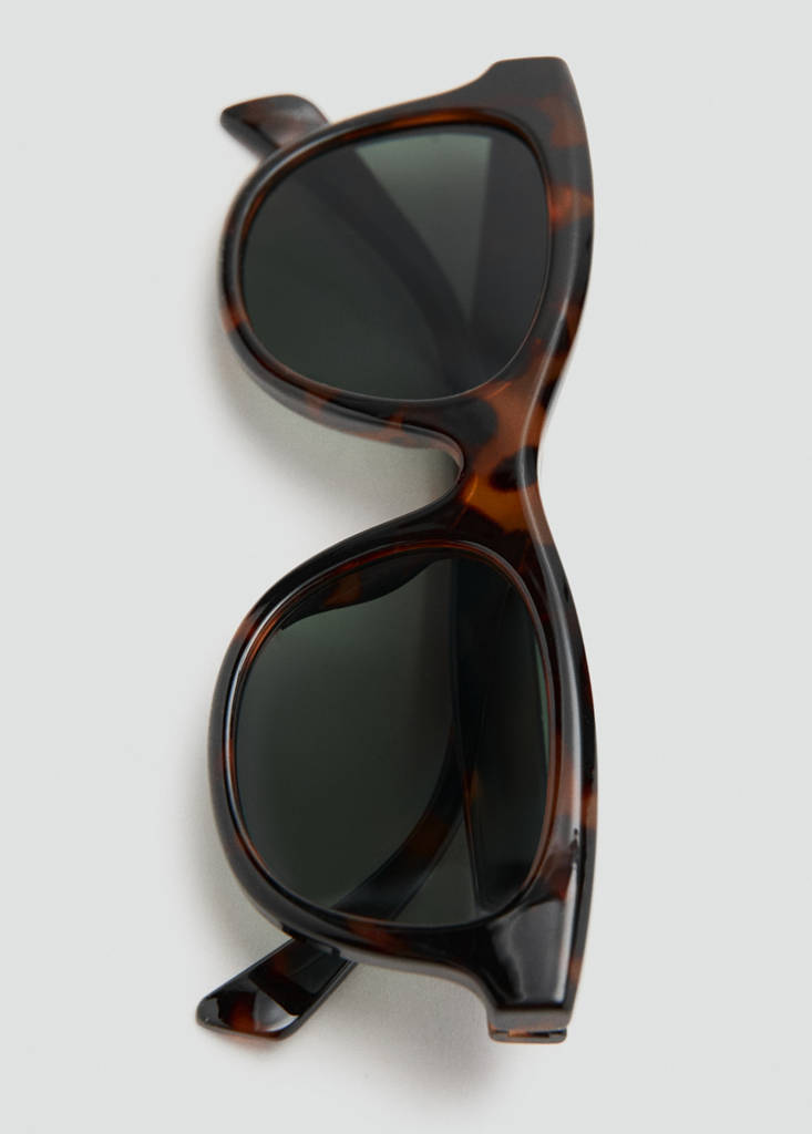 Resin frame sunglasses — Chocolate