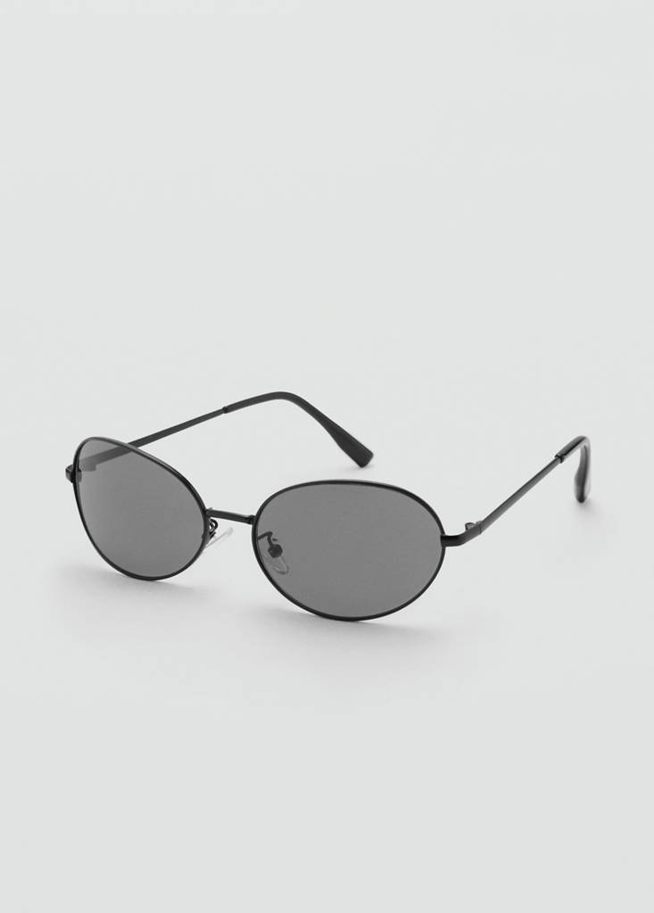 Metallic frame sunglasses — Black