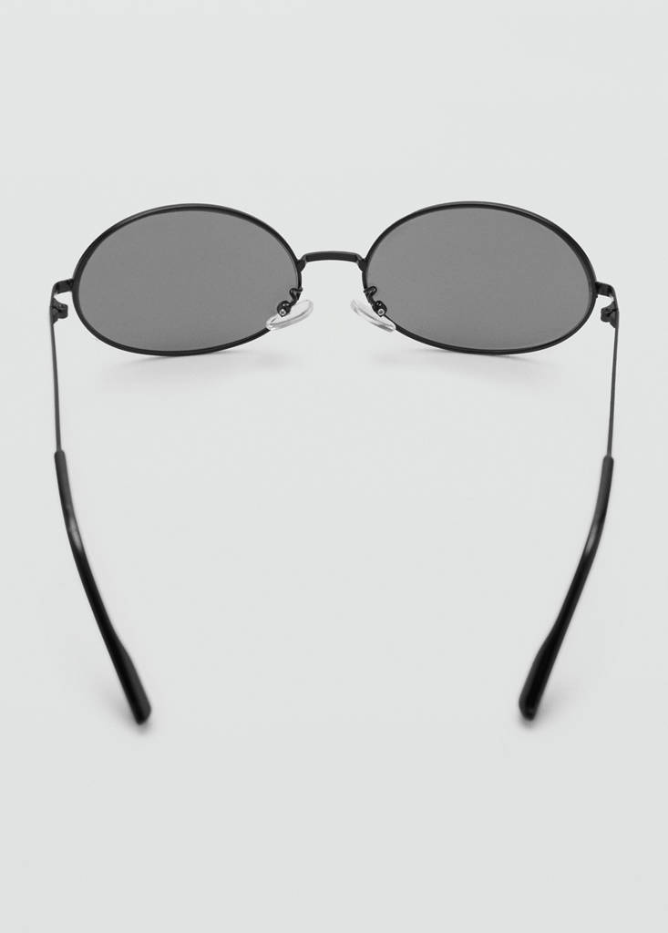 Metallic frame sunglasses — Black