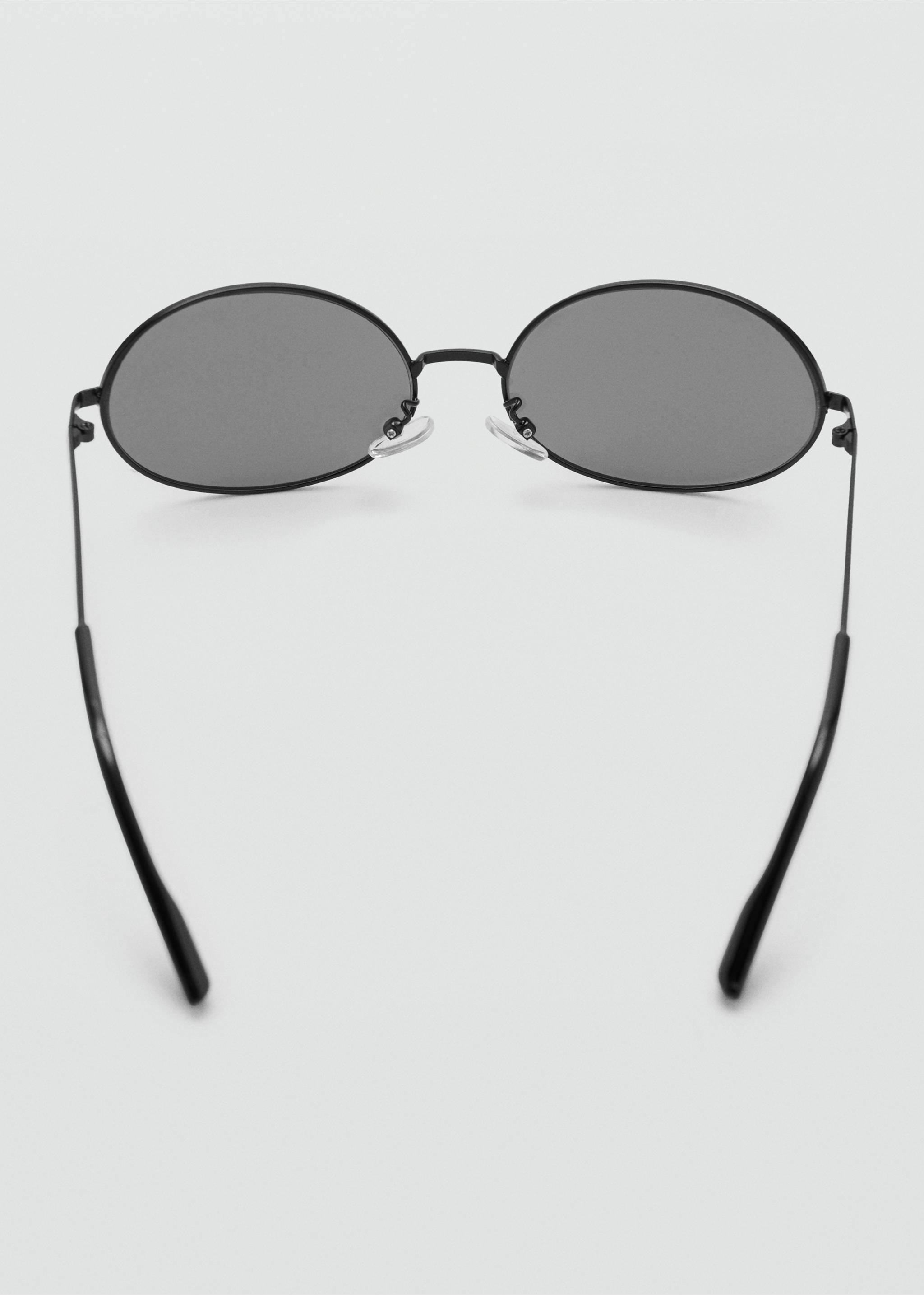 Metallic frame sunglasses - Details of the article 1, Black. Ref: 37001340-00.