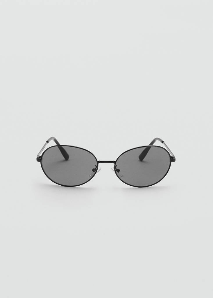 Metallic frame sunglasses — Black