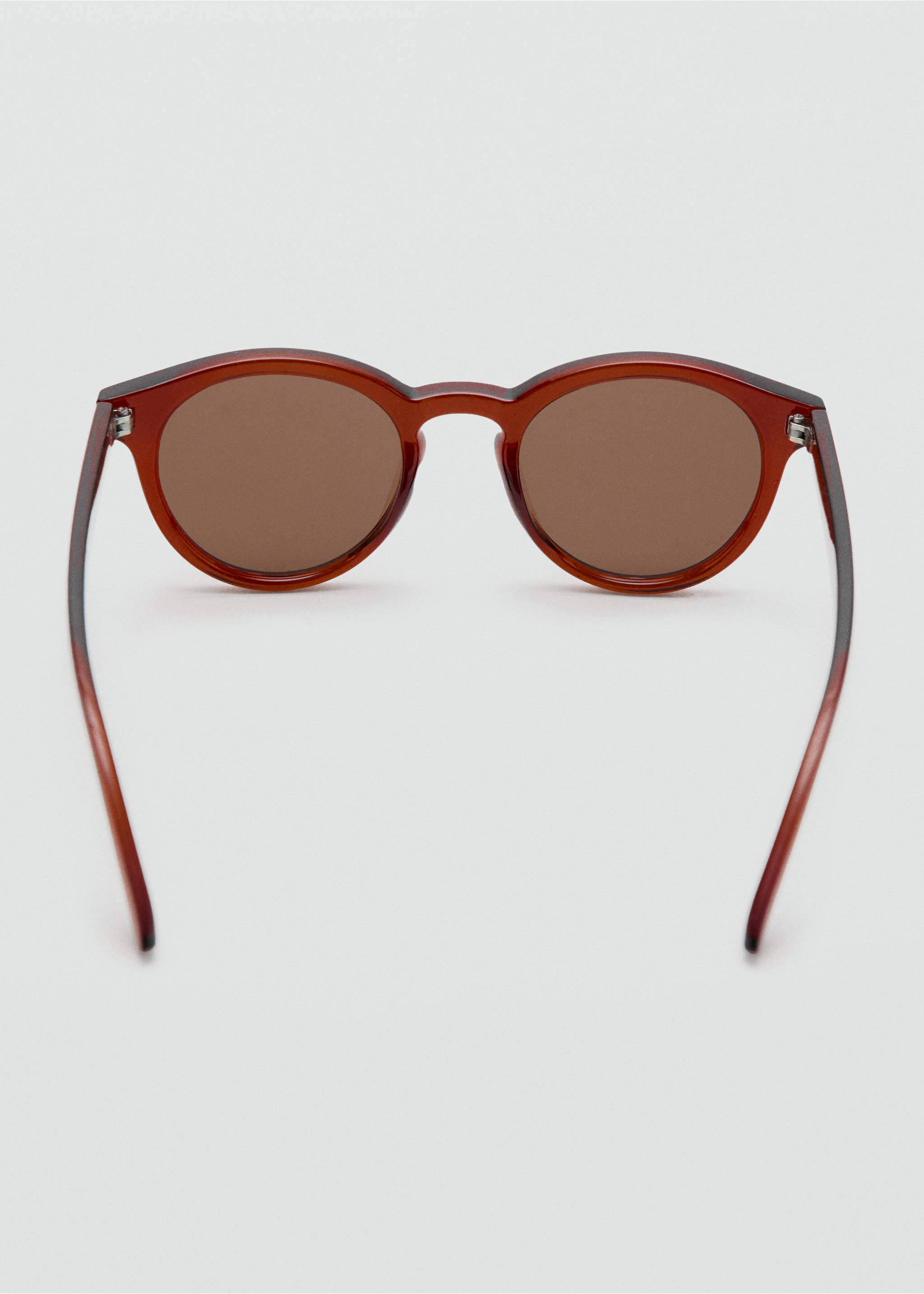 Round-framed sunglasses - Details of the article 1, Brown. Ref: 37001342-00.