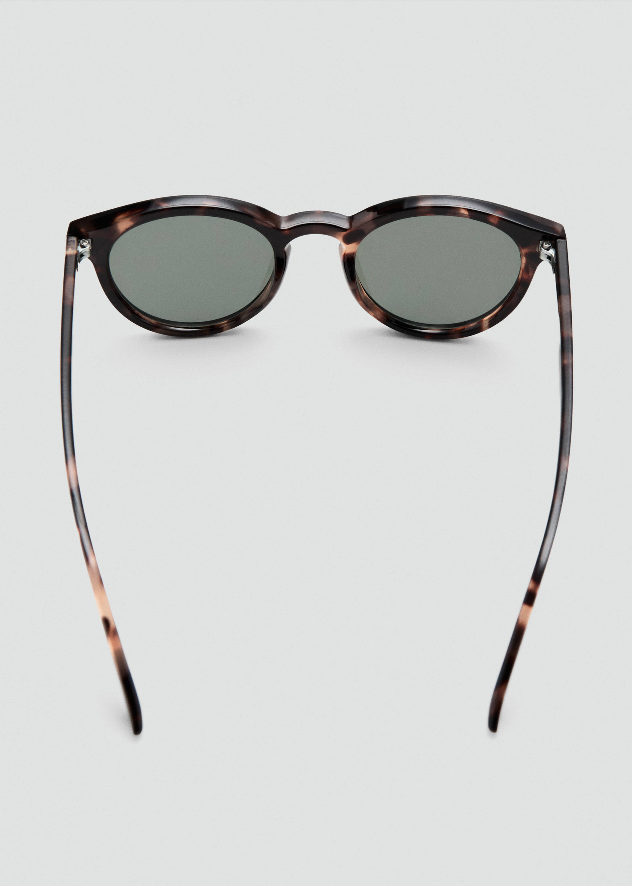 Round-framed sunglasses - Details of the article 1, Chocolate. Ref: 37001342-00.