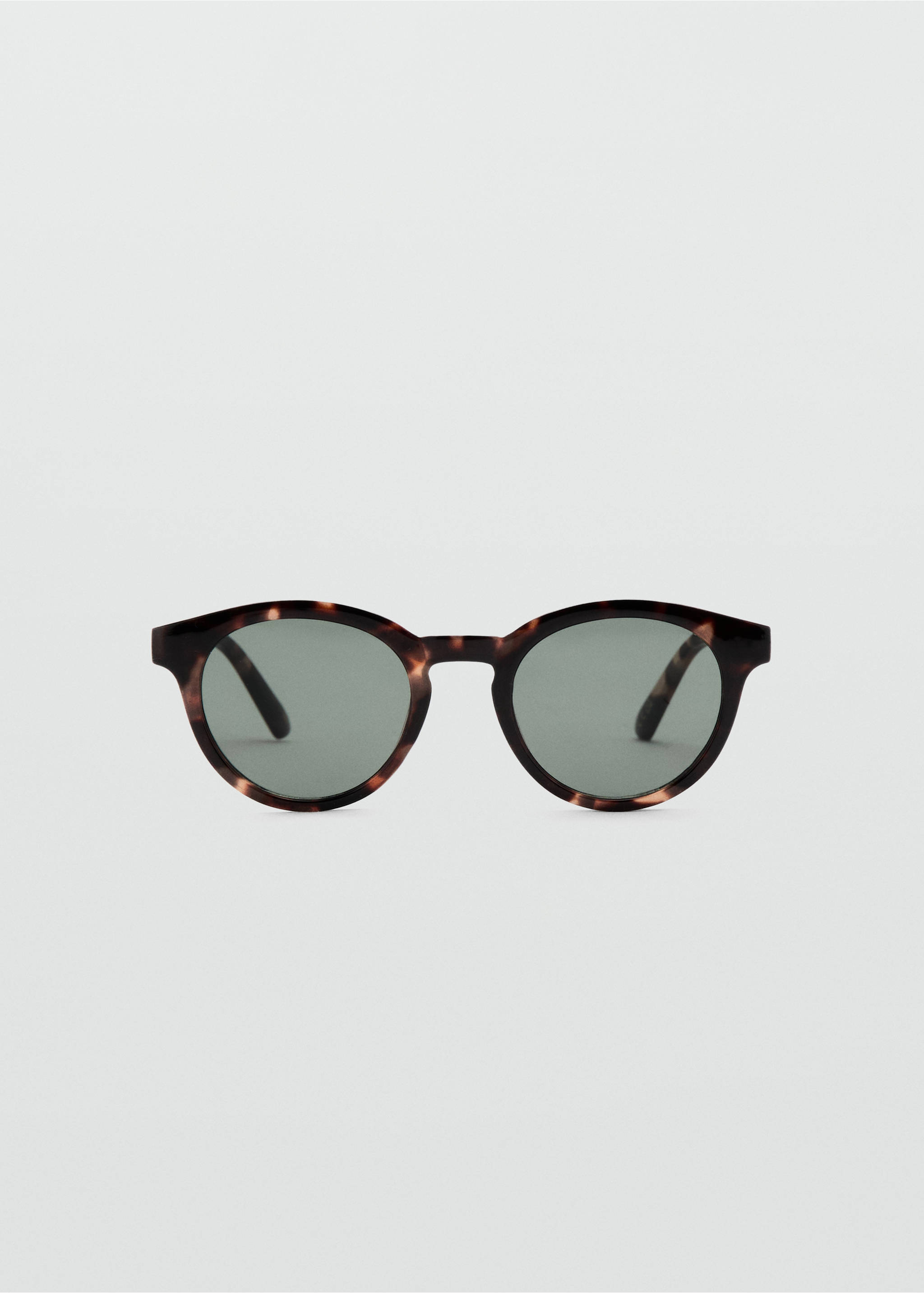 Round-framed sunglasses - Article without model, Chocolate. Ref: 37001342-00.