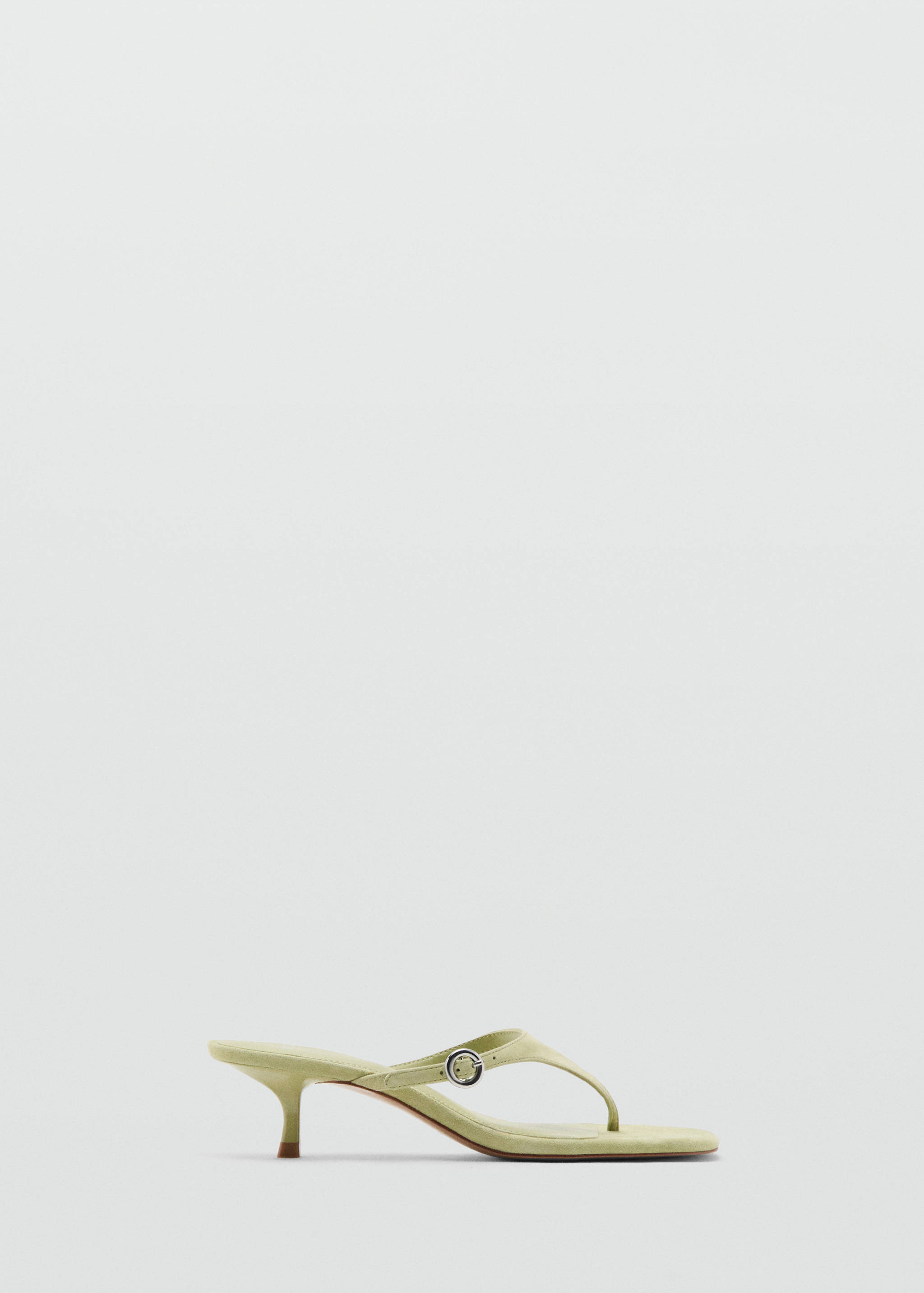 Kitten-heel leather sandal - Article without model