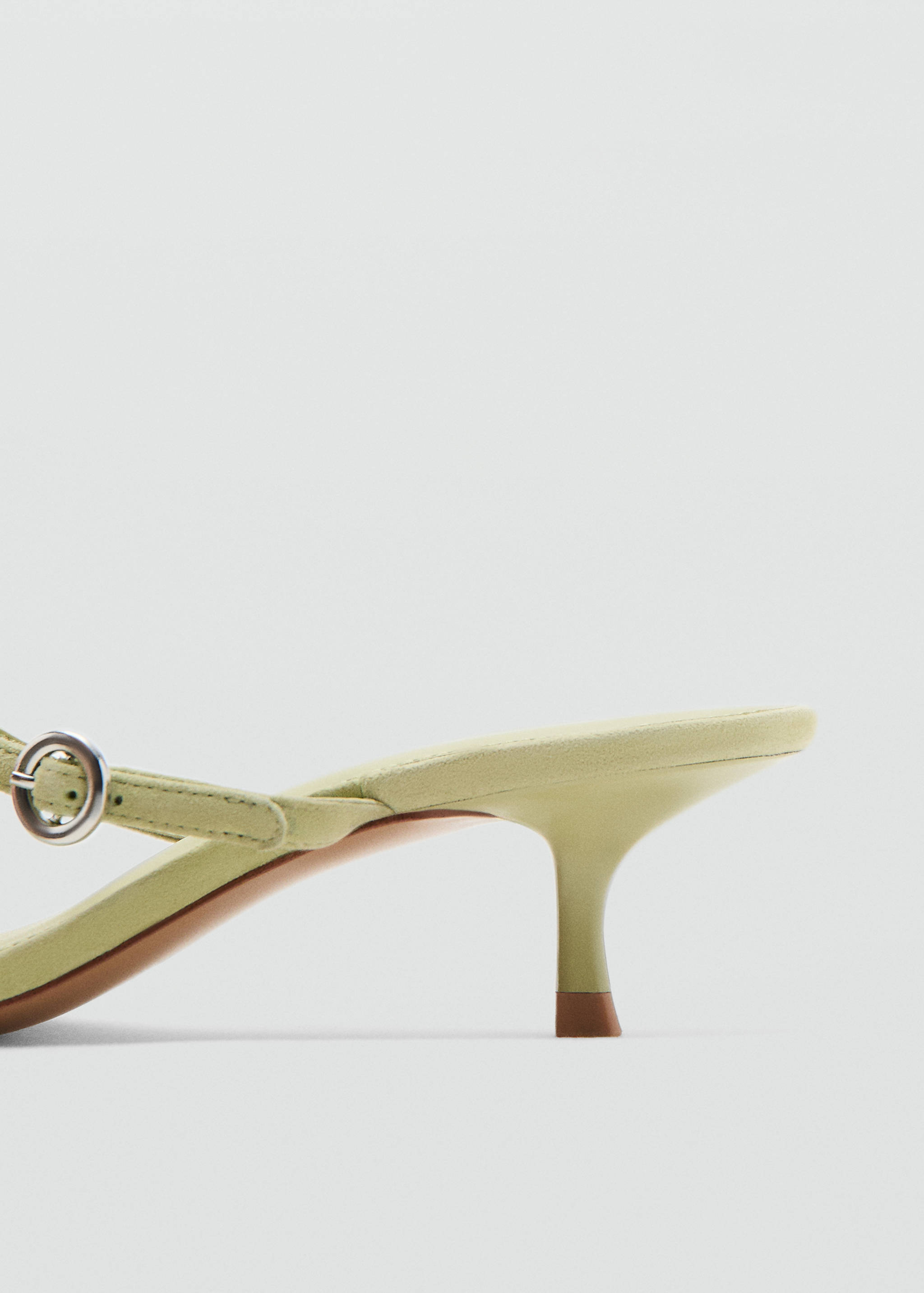 Kitten-heel leather sandal - Details of the article 1