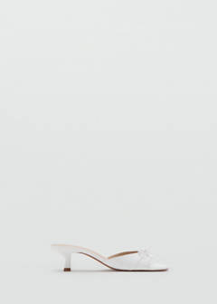Bow heel sandals — White 1