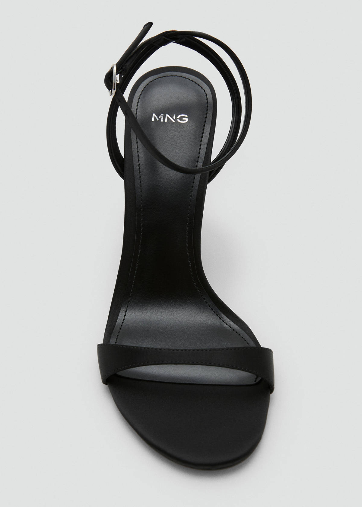 Strappy heeled sandals — Black