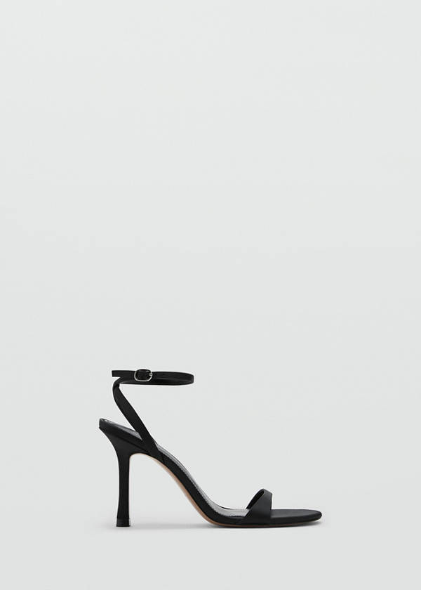 Strappy heeled sandals — Black