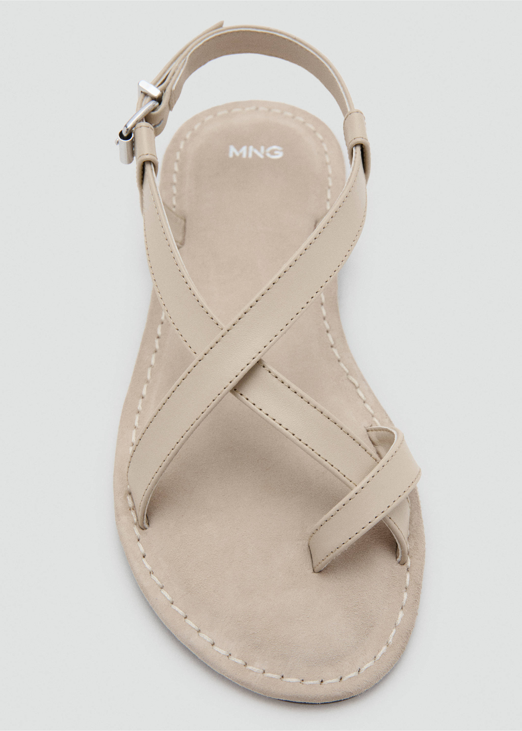 Sandalias piel tiras - Detalle del artículo 3, Arena. Ref: 37001356-00.