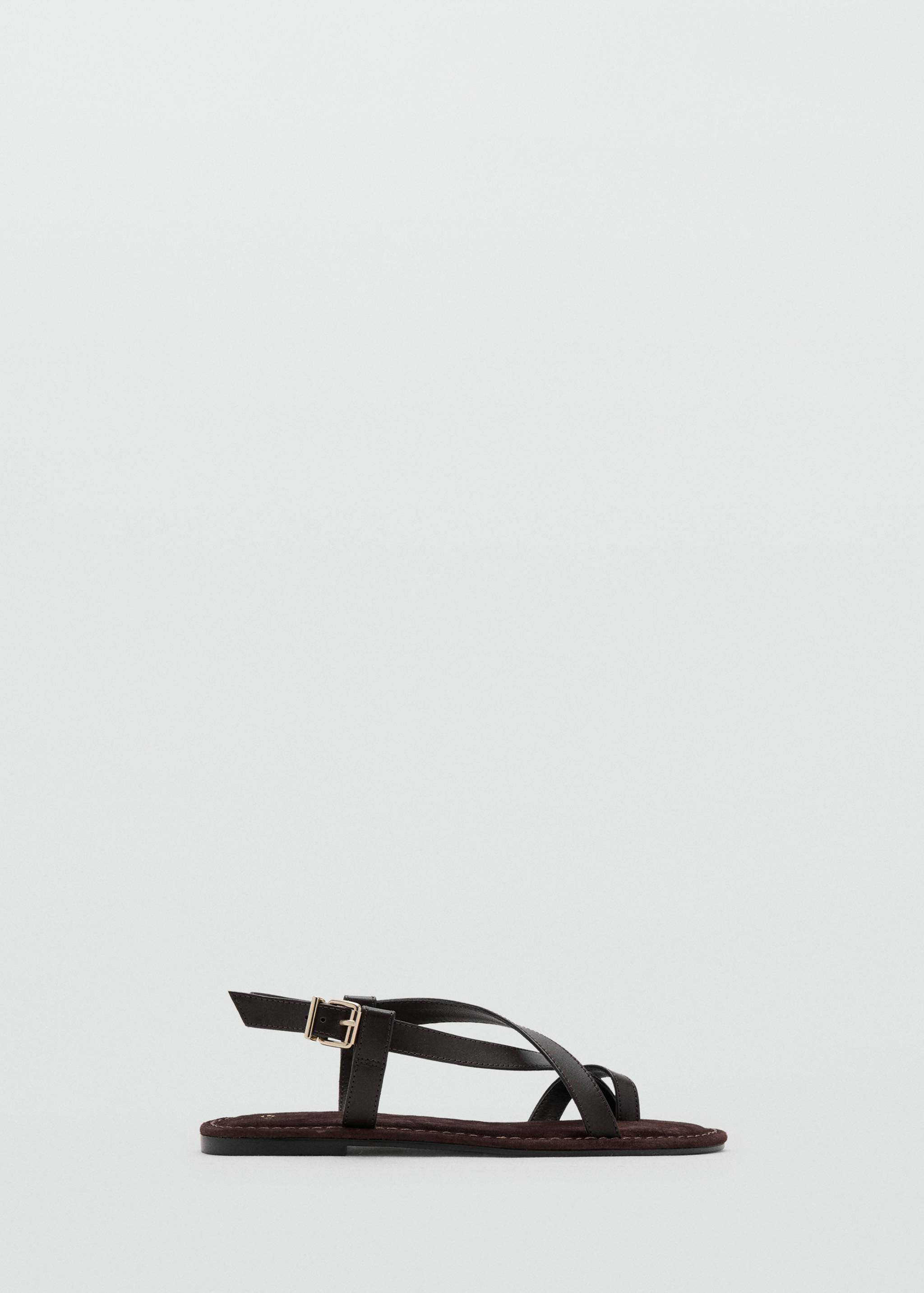 Cross-strap leather sandals - Article without model