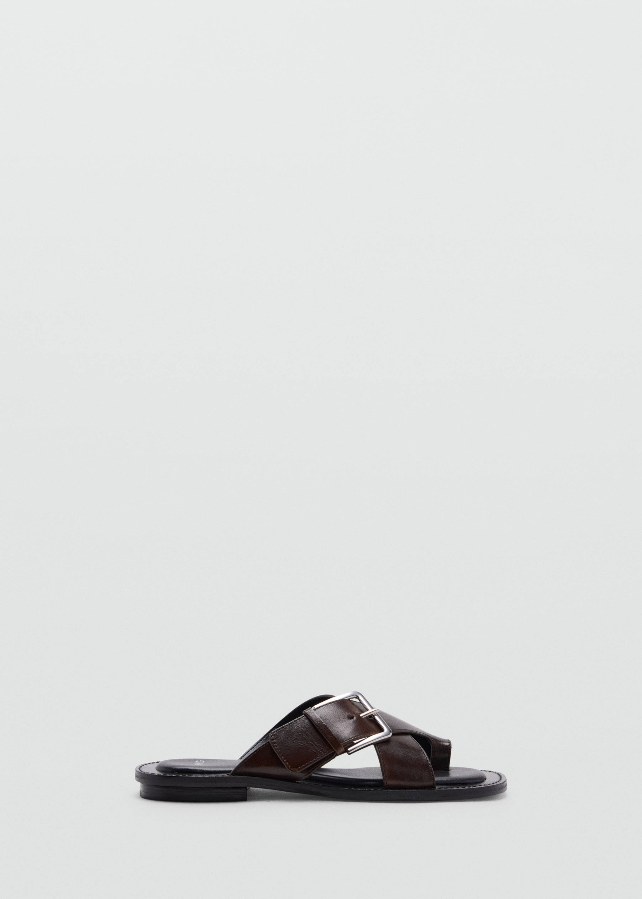 Cross-strap leather sandals - Article without model