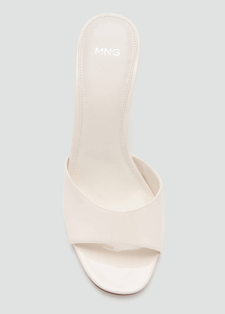 Stiletto heel sandal — White