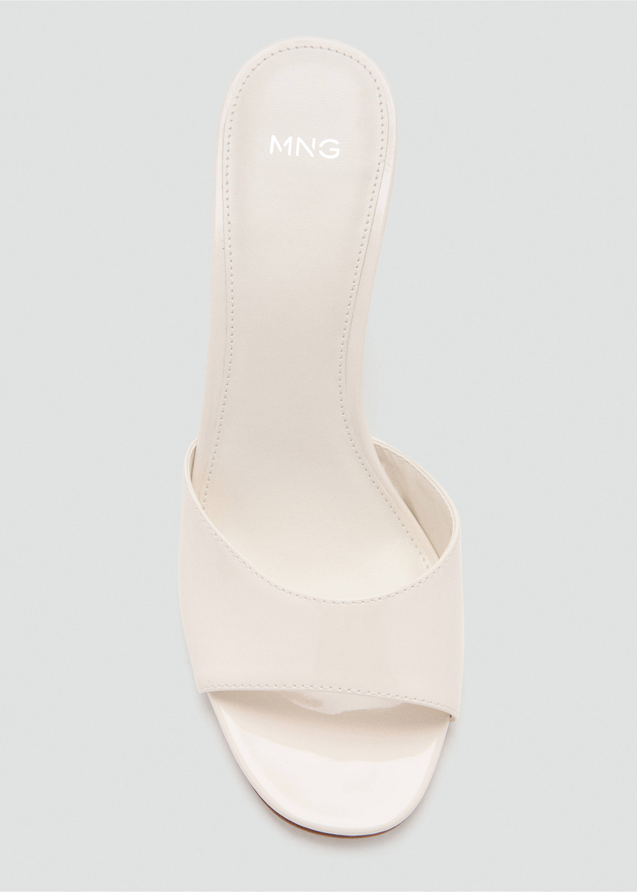 Stiletto heel sandal - Details of the article 2, White. Ref: 37001359-00.