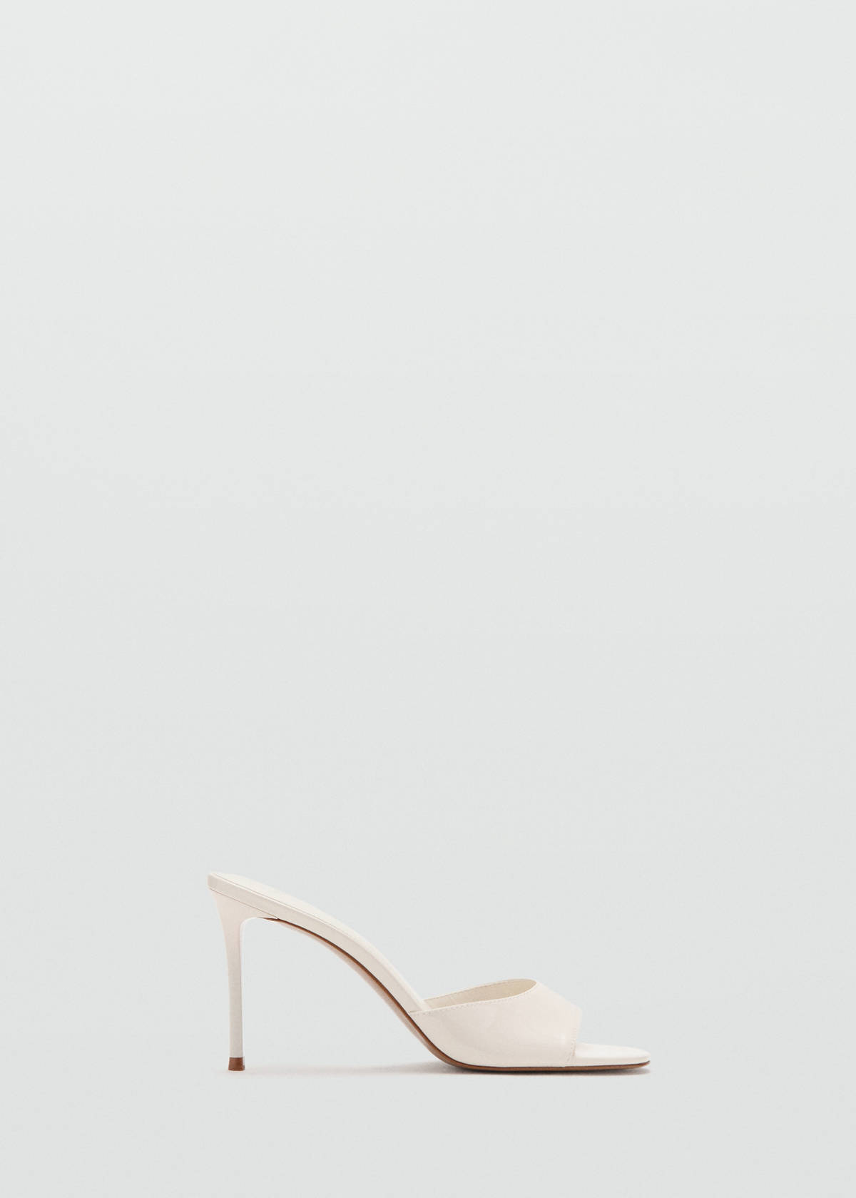 Stiletto heel sandal — White