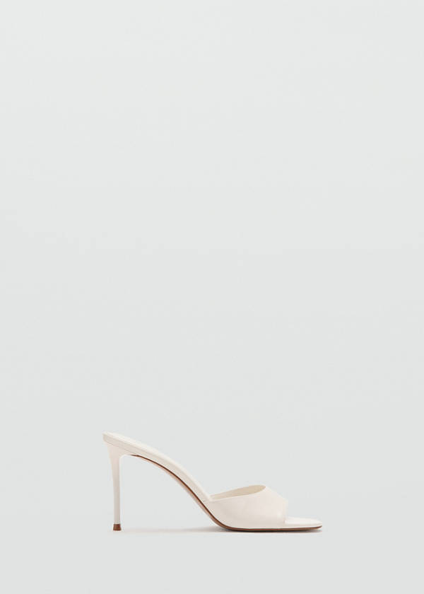 Stiletto heel sandal — White
