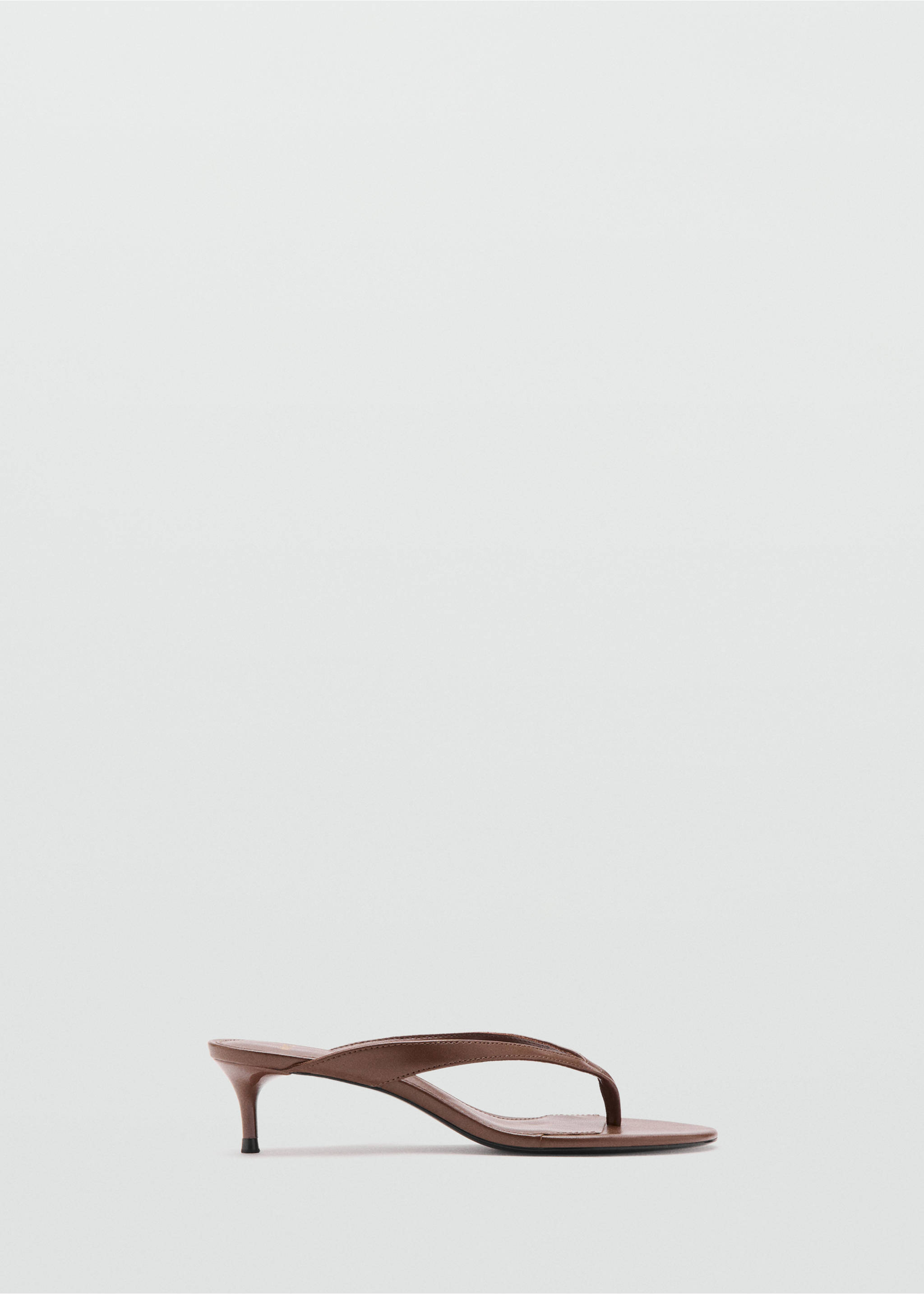 Strappy heeled sandals - Article without model, Chocolate. Ref: 37001365-00.