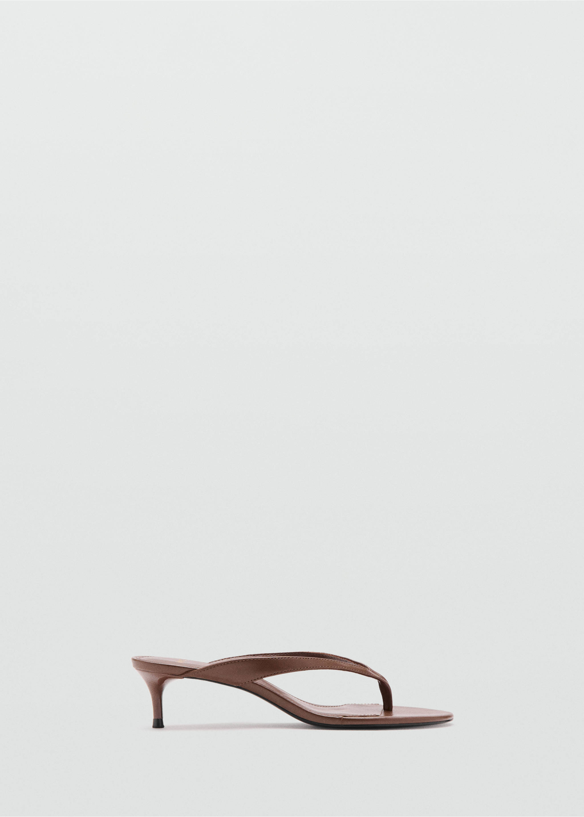 Strappy heeled sandals - Article without model, Chocolate. Ref: 37001365-00.