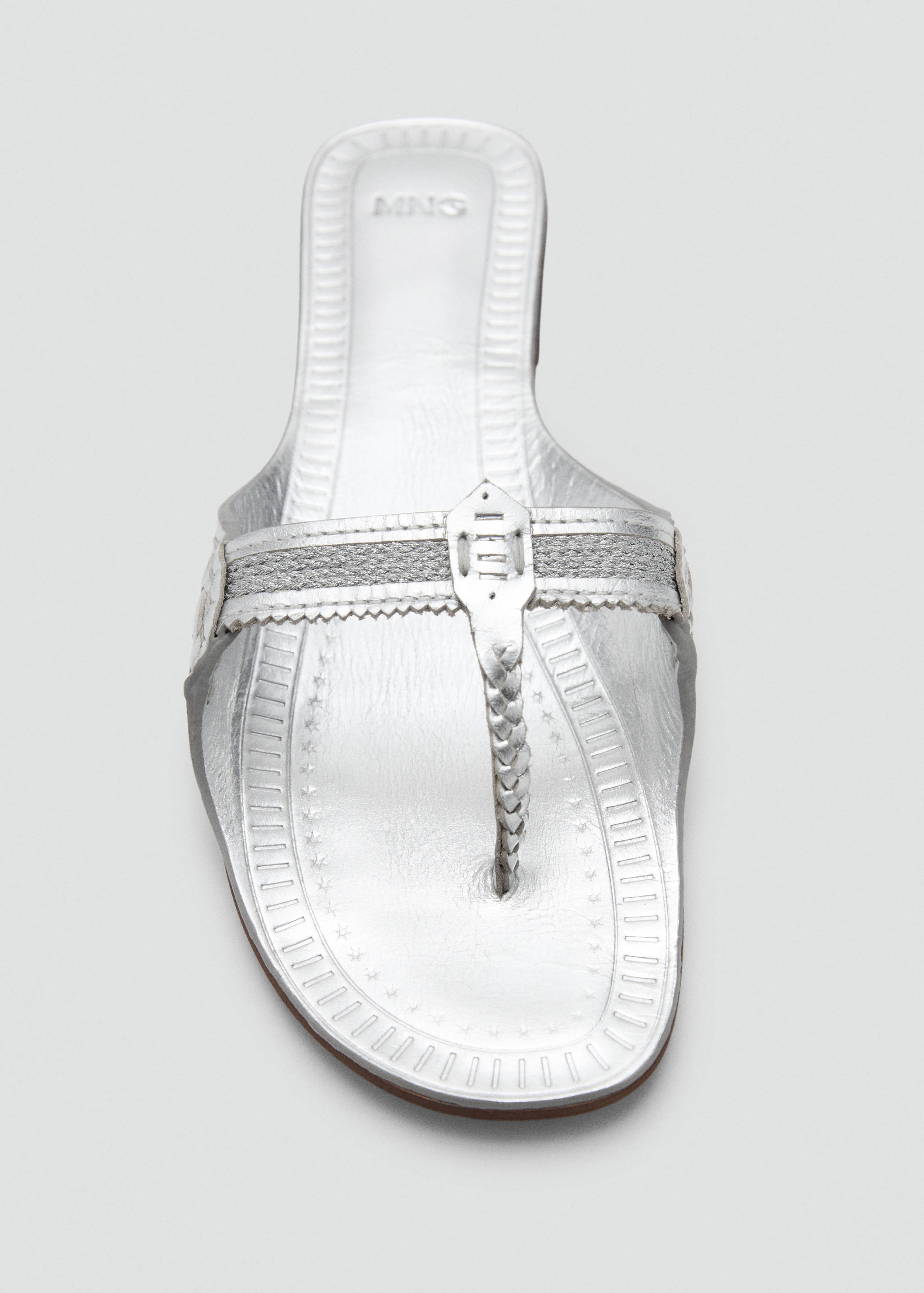 Metallic leather sandals - Details of the article 2