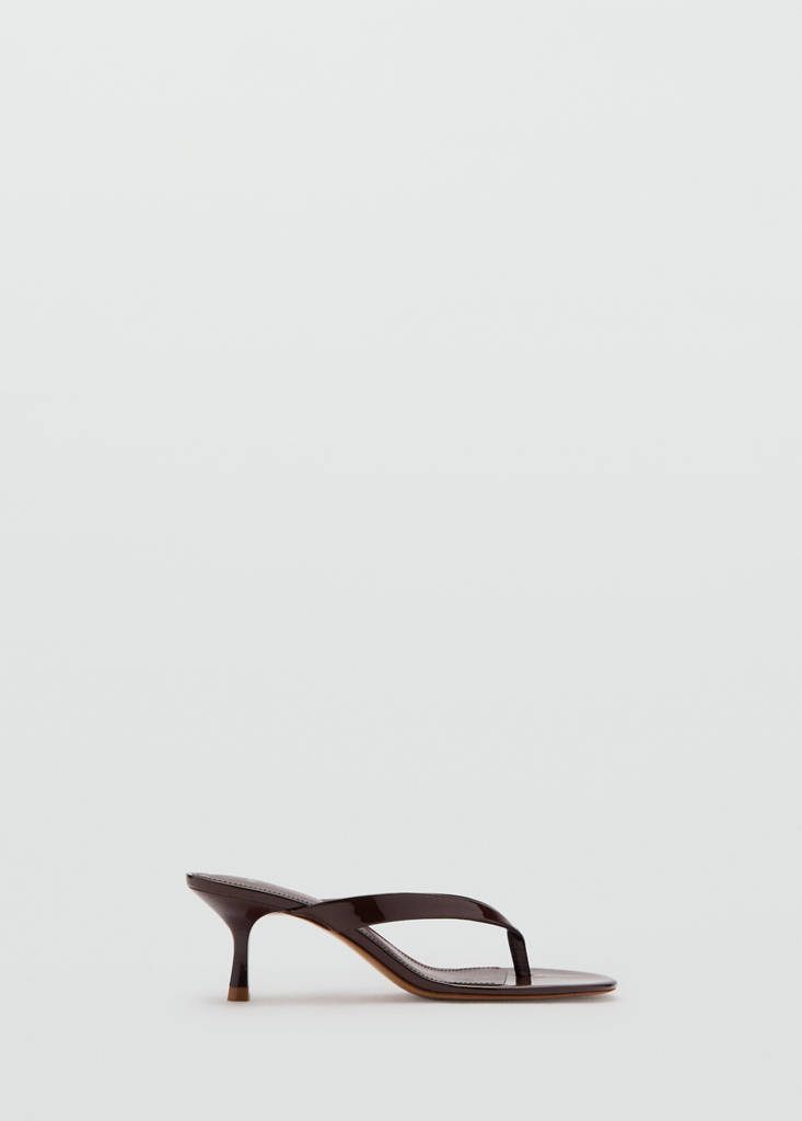 Strappy heeled sandals — Chocolate