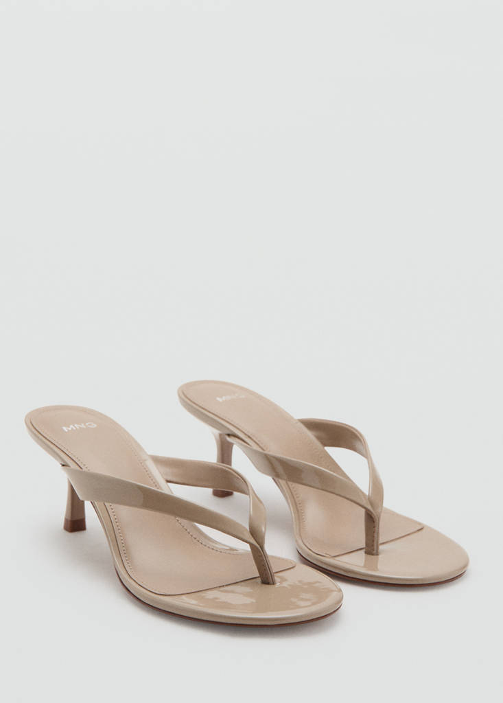 Strappy heeled sandals — Light/Pastel Brown