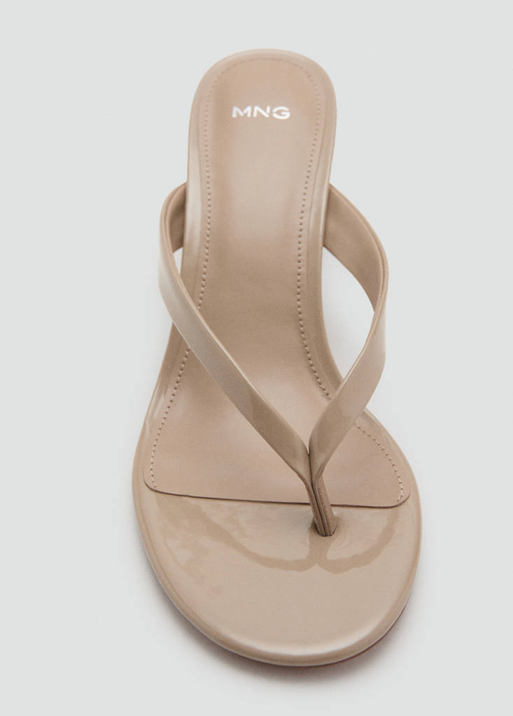 Strappy heeled sandals — Light/Pastel Brown