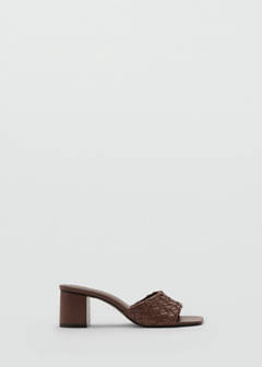 Sandals with braided strap — Chocolate 3