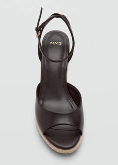 Espadrille wedge sandal — Chocolate 5