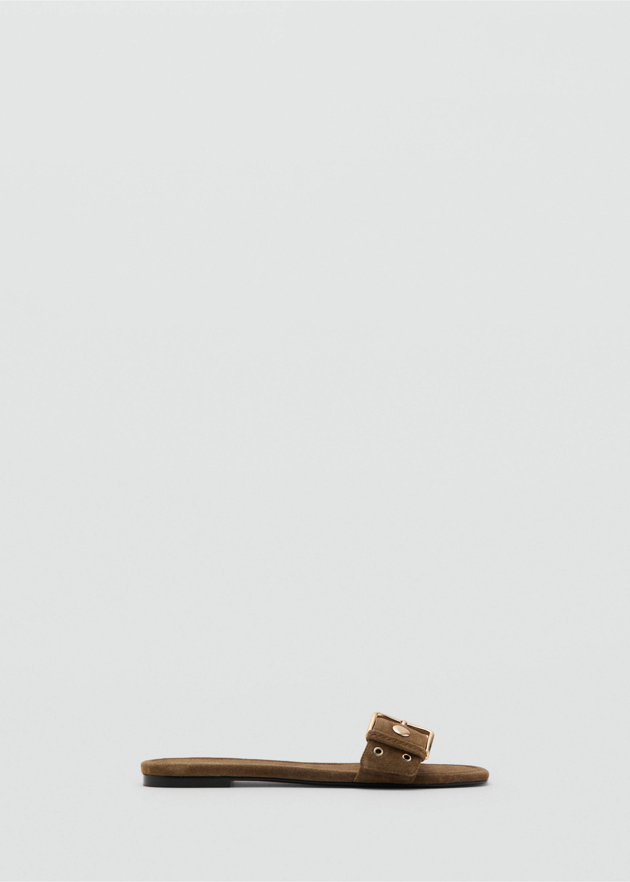 Buckle leather sandals - Article without model, Sand. Ref: 37001376-00.