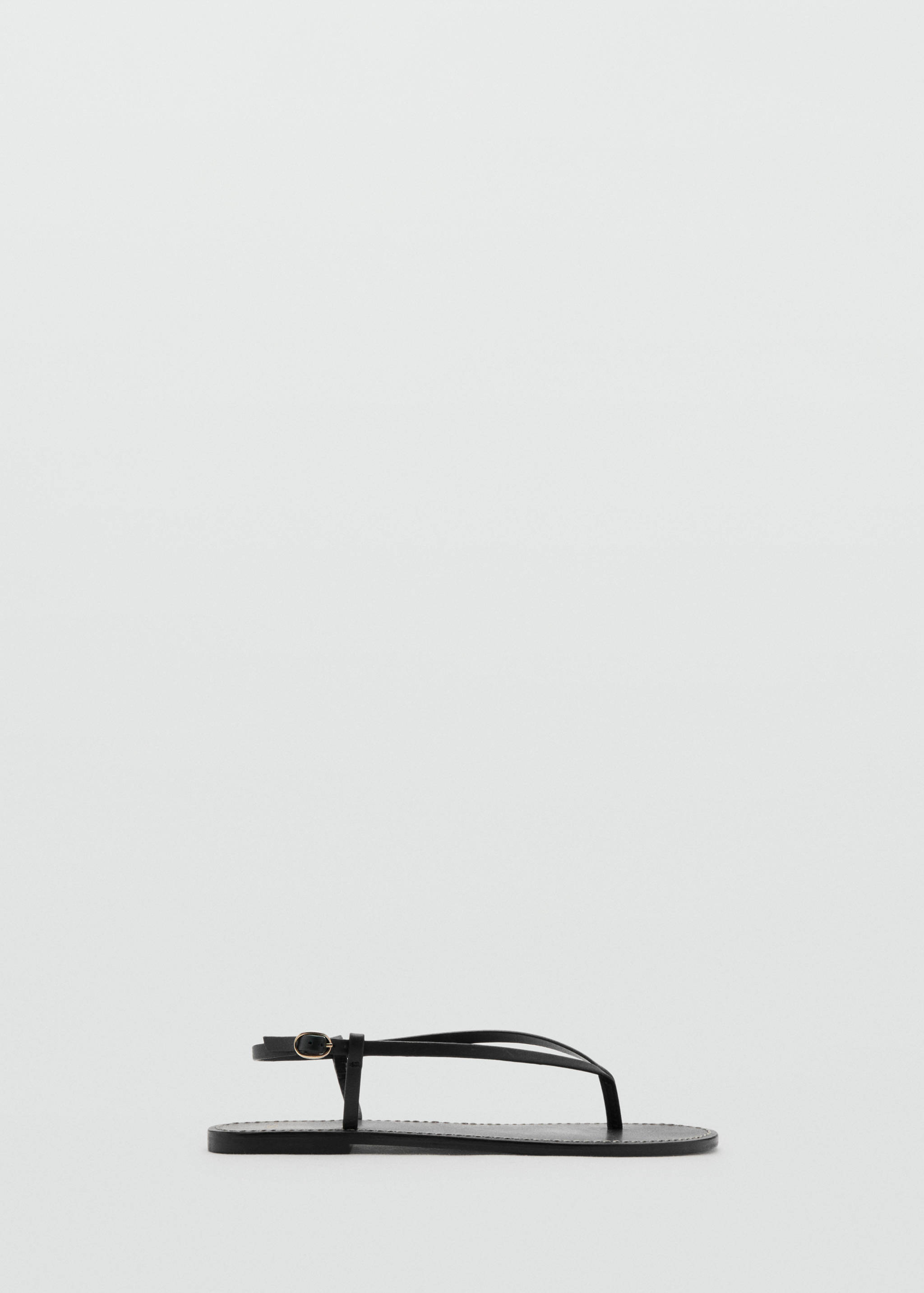 صنادل جلدية بحزام عريض - منتج دون نموذج