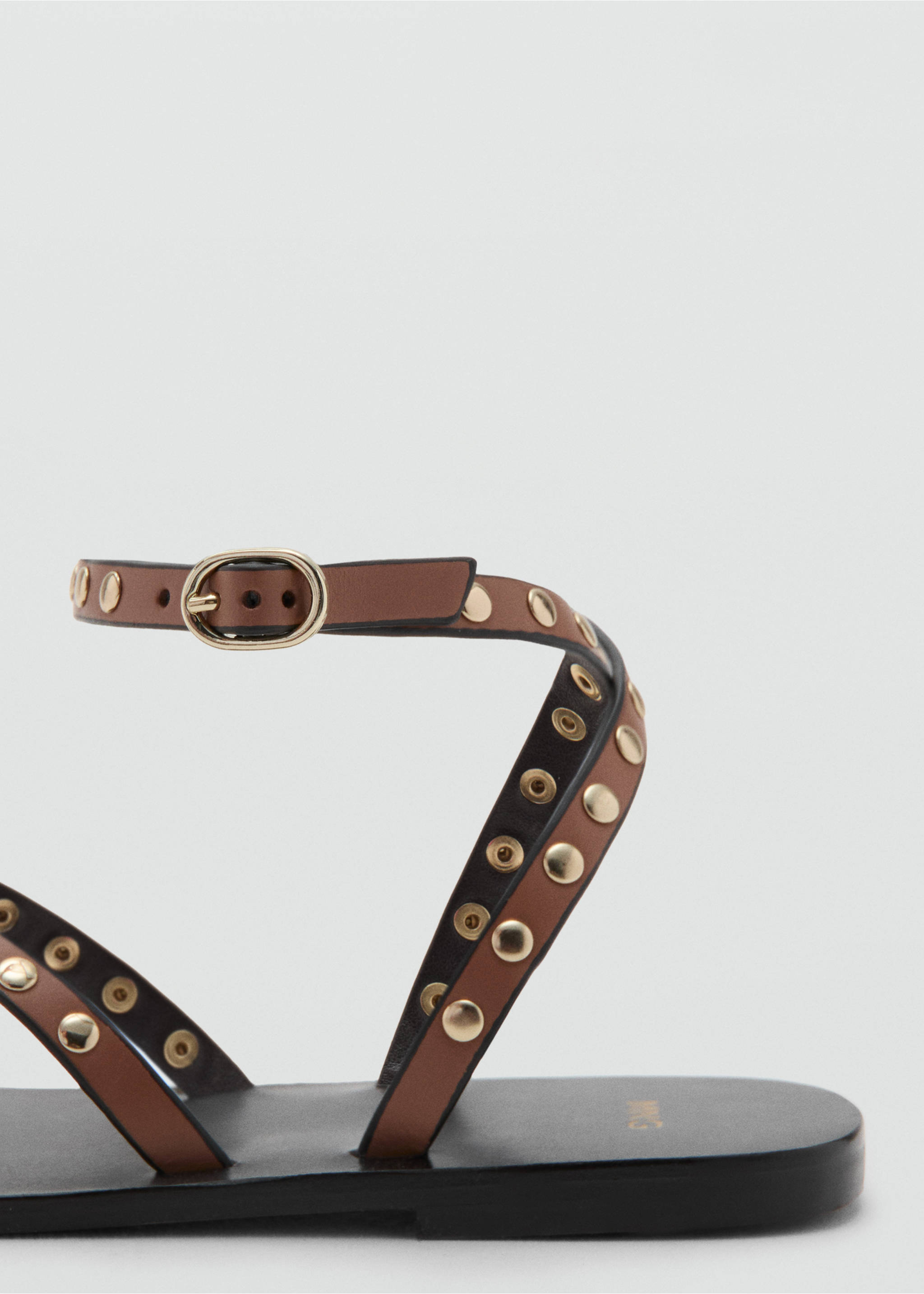 Studded sandals - Details of the article 1, Leather. Ref: 37001380-00.