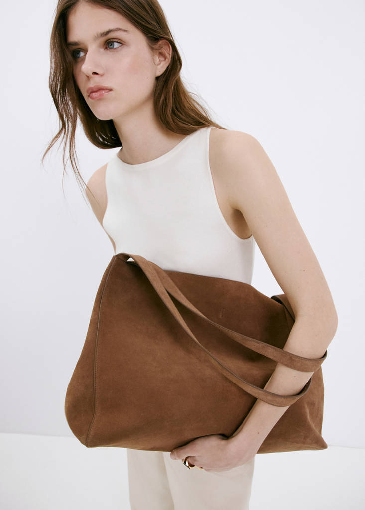 Fine knit boat neck top — Ecru