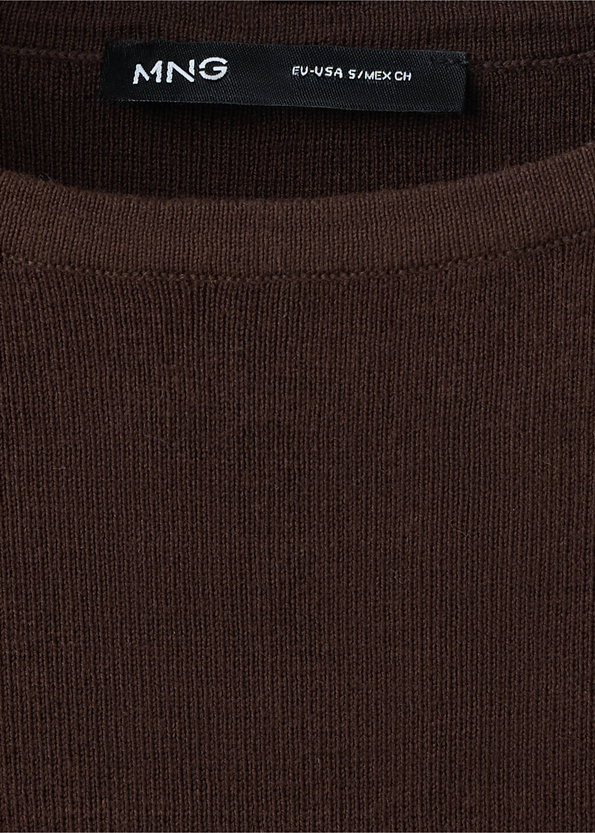 Fine-knit top - Details of the article 8, Ecru. Ref: 37001386-00.