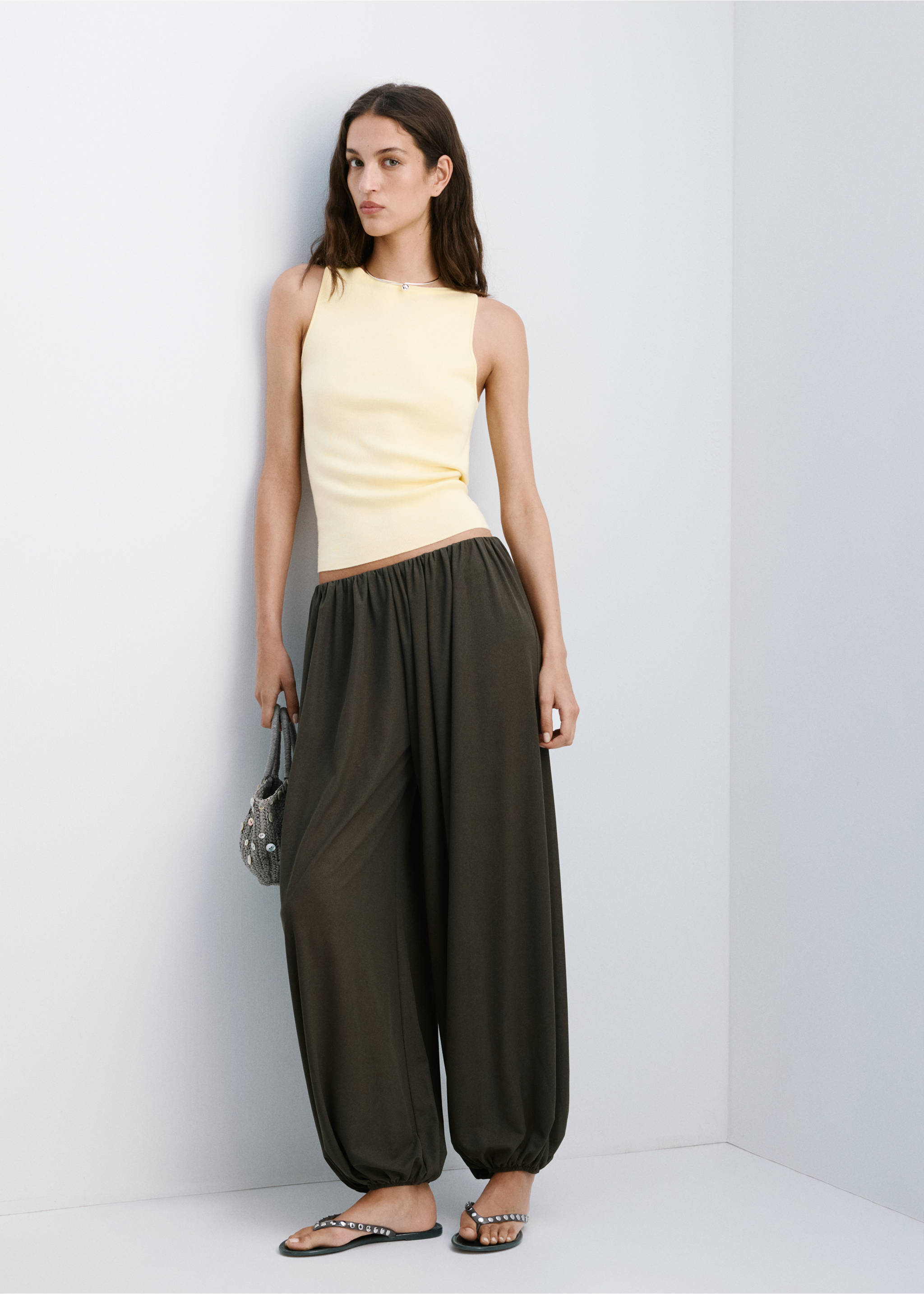 Fine-knit top - General plane, Vanilla. Ref: 37001386-00.