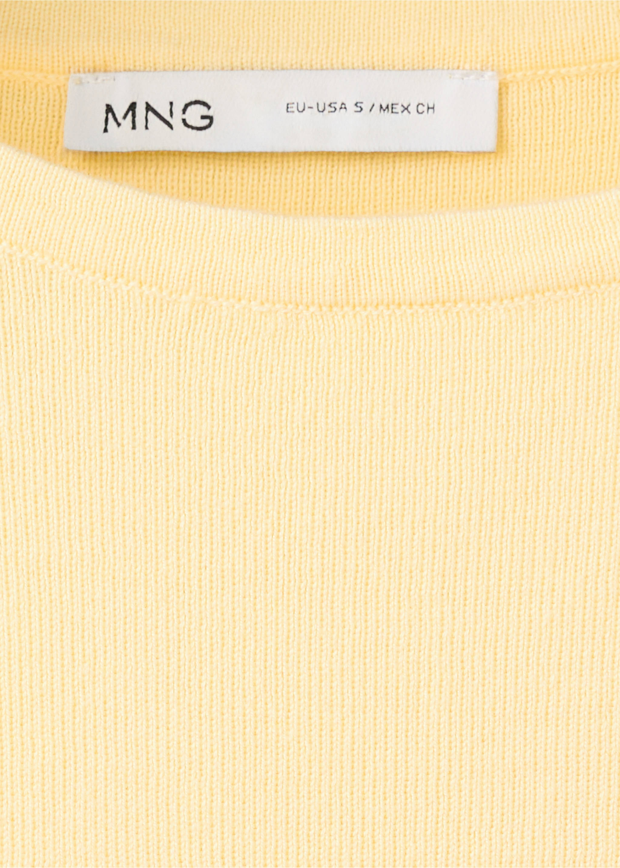 Fine-knit top - Details of the article 8, Vanilla. Ref: 37001386-00.