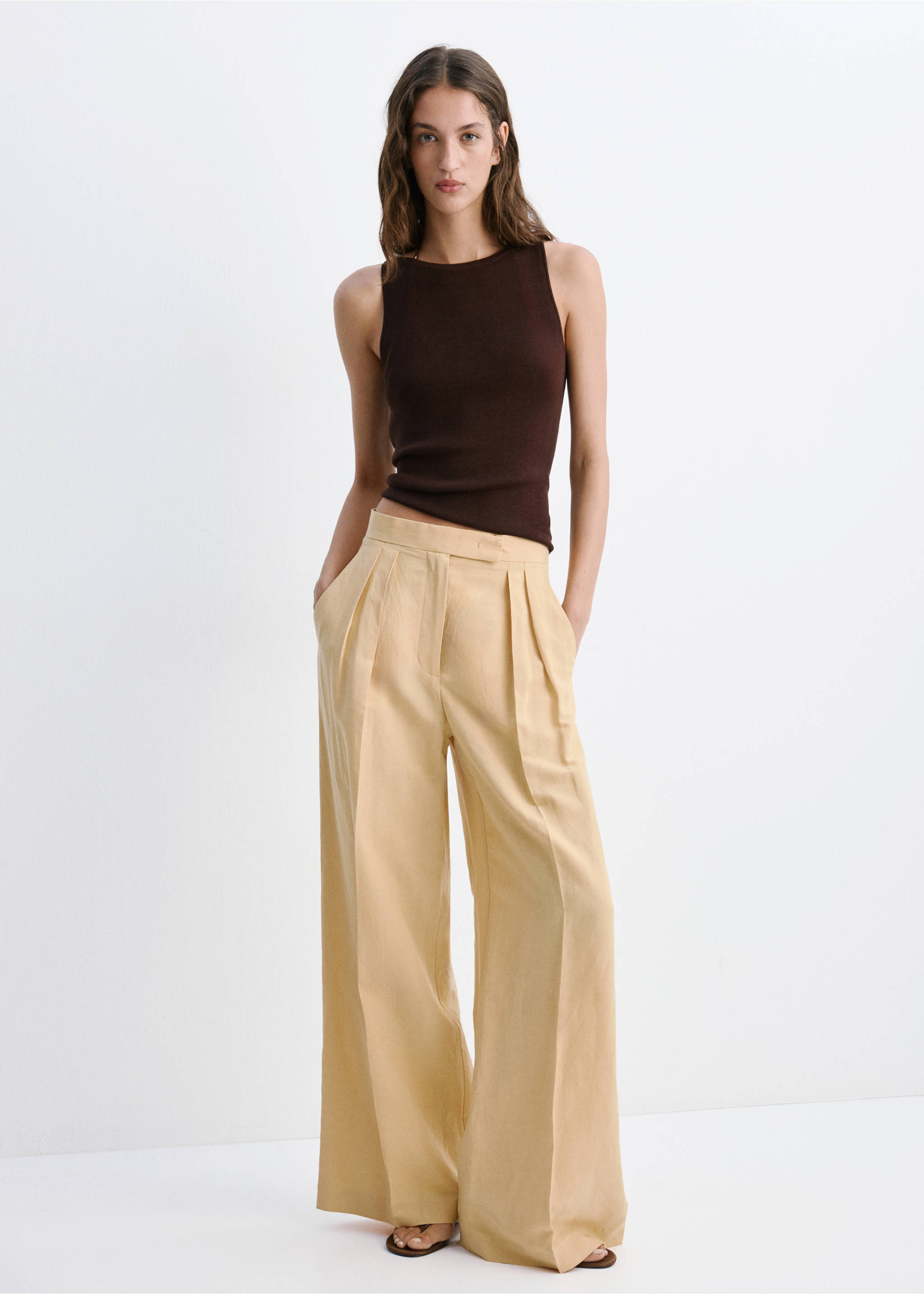 Fine-knit top - General plane, Brown. Ref: 37001386-00.
