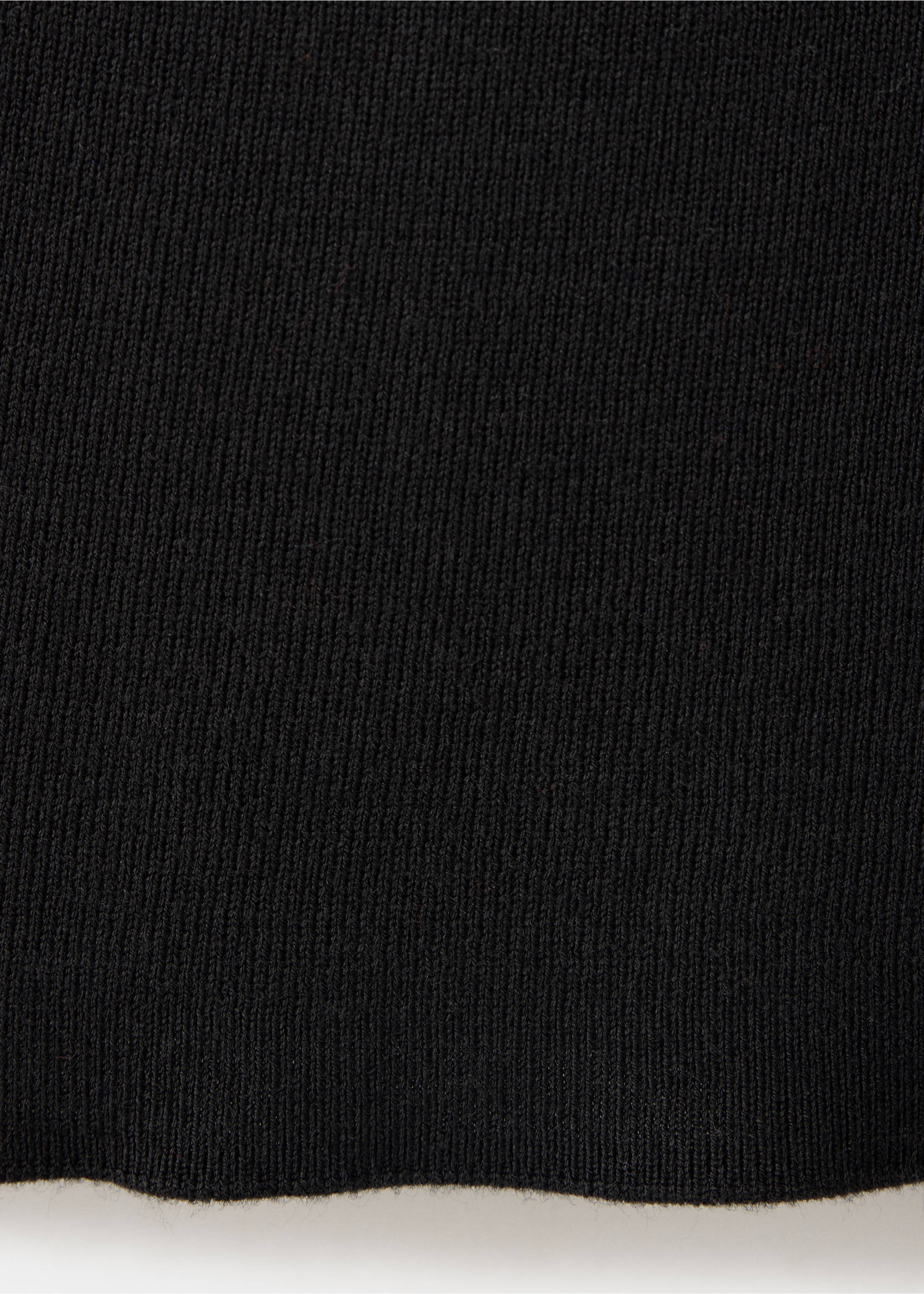 Fine knit boat neck top - Details of the article 0, Black. Ref: 37001386-00.