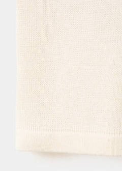 V-neck knit top — Sand 10