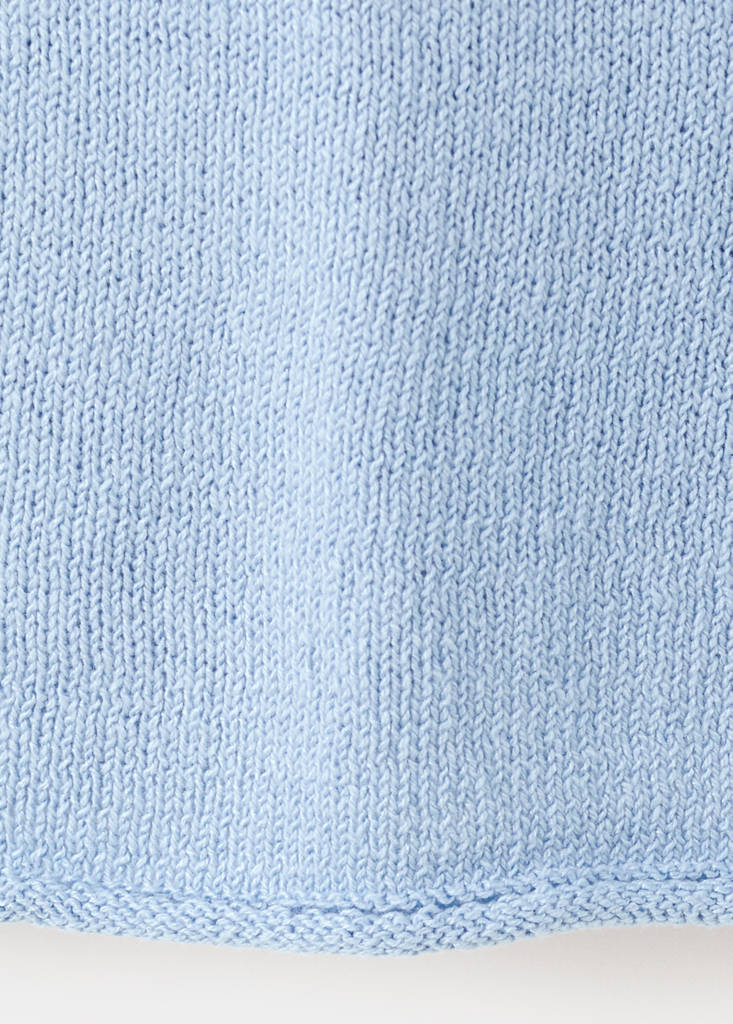 Knit strap top — Sky Blue