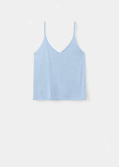 Knit strap top — Sky Blue 5