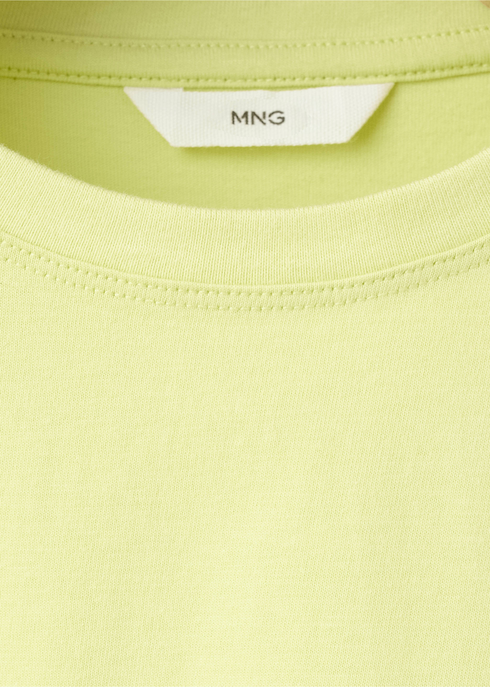 T-shirt en coton imprimé - Détail de l'article 8, Citron vert. Ref: 37001399-00.