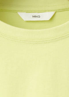 Printed cotton-blend t-shirt — Lime 5