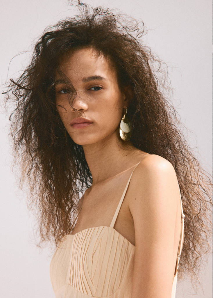 Mixed pendant earrings — Gold