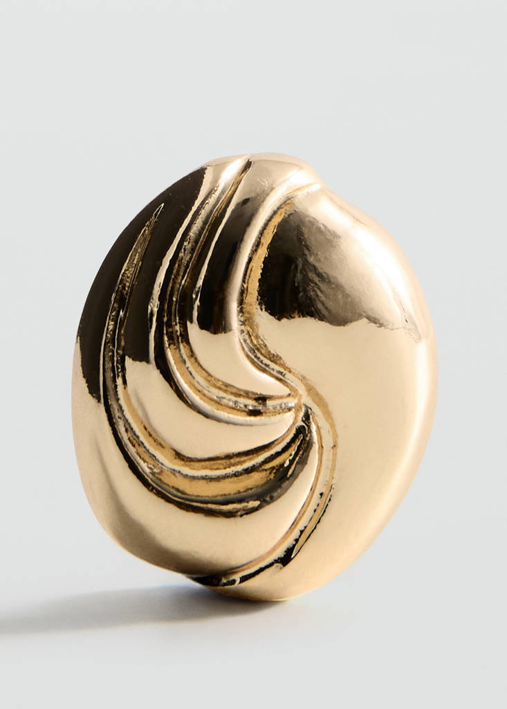 Relief earrings — Gold