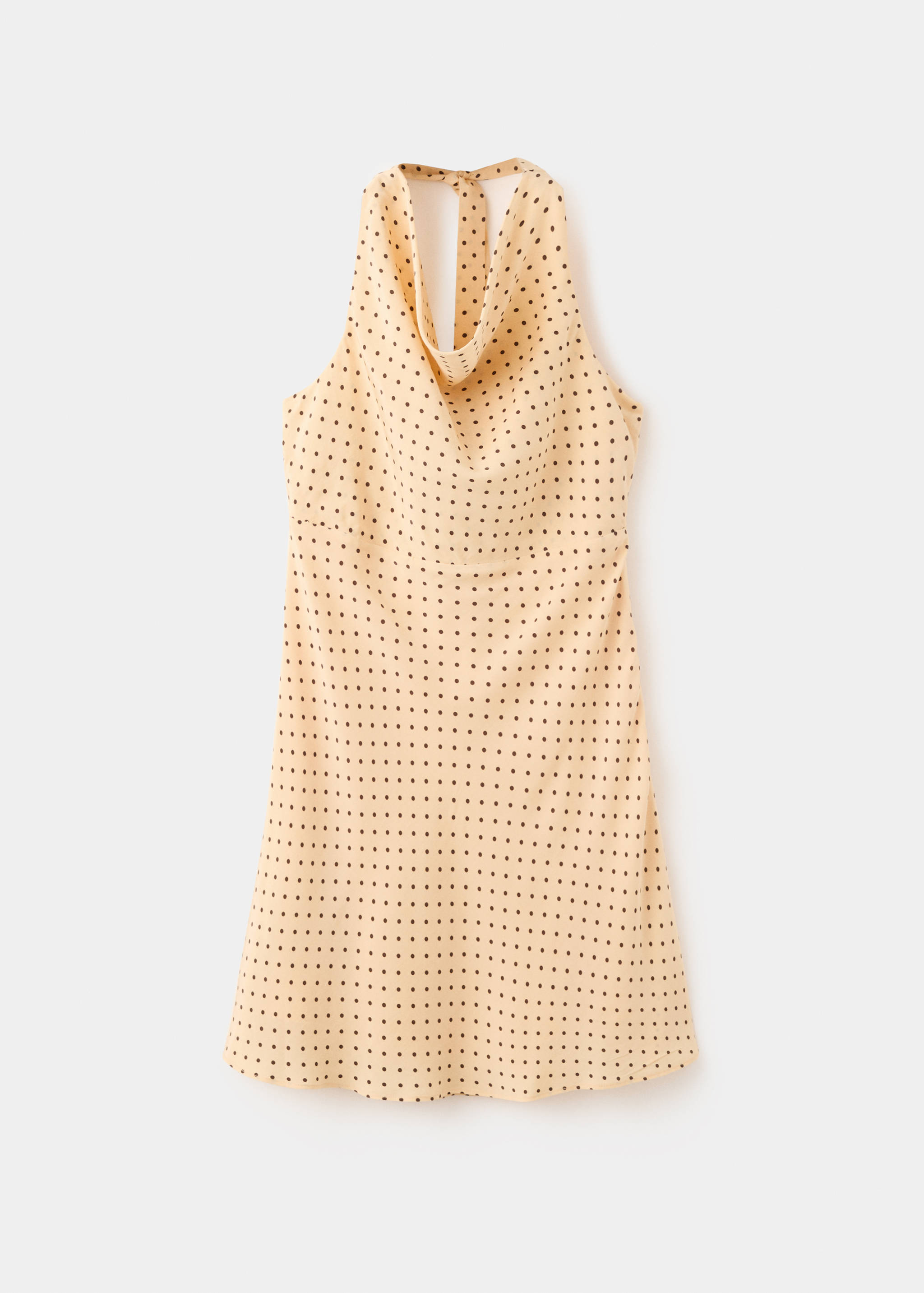 Polka dot dress with draped neck - Article without model
