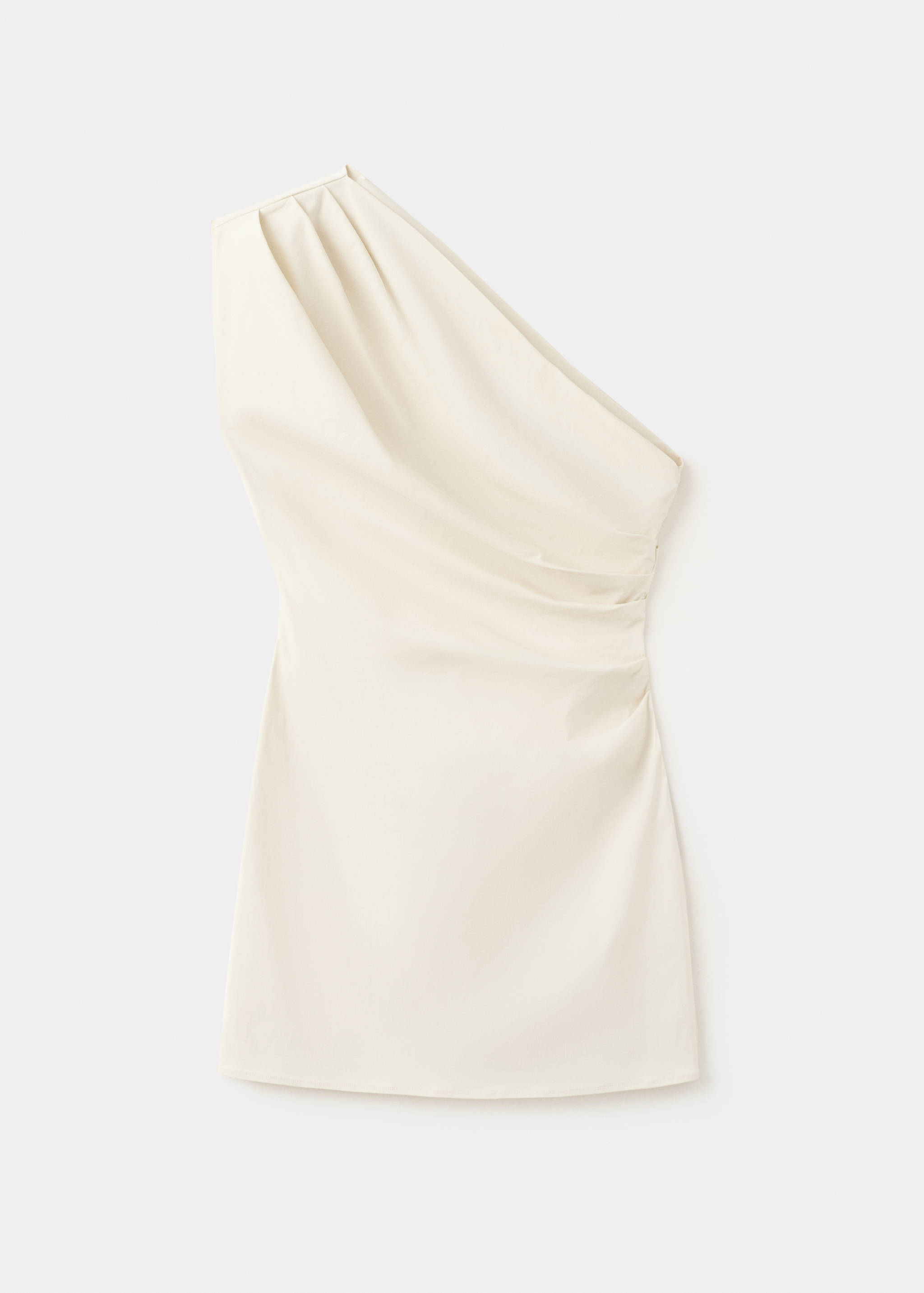 Vestido cuello asimétrico detalle drapeado - Artículo sin modelo