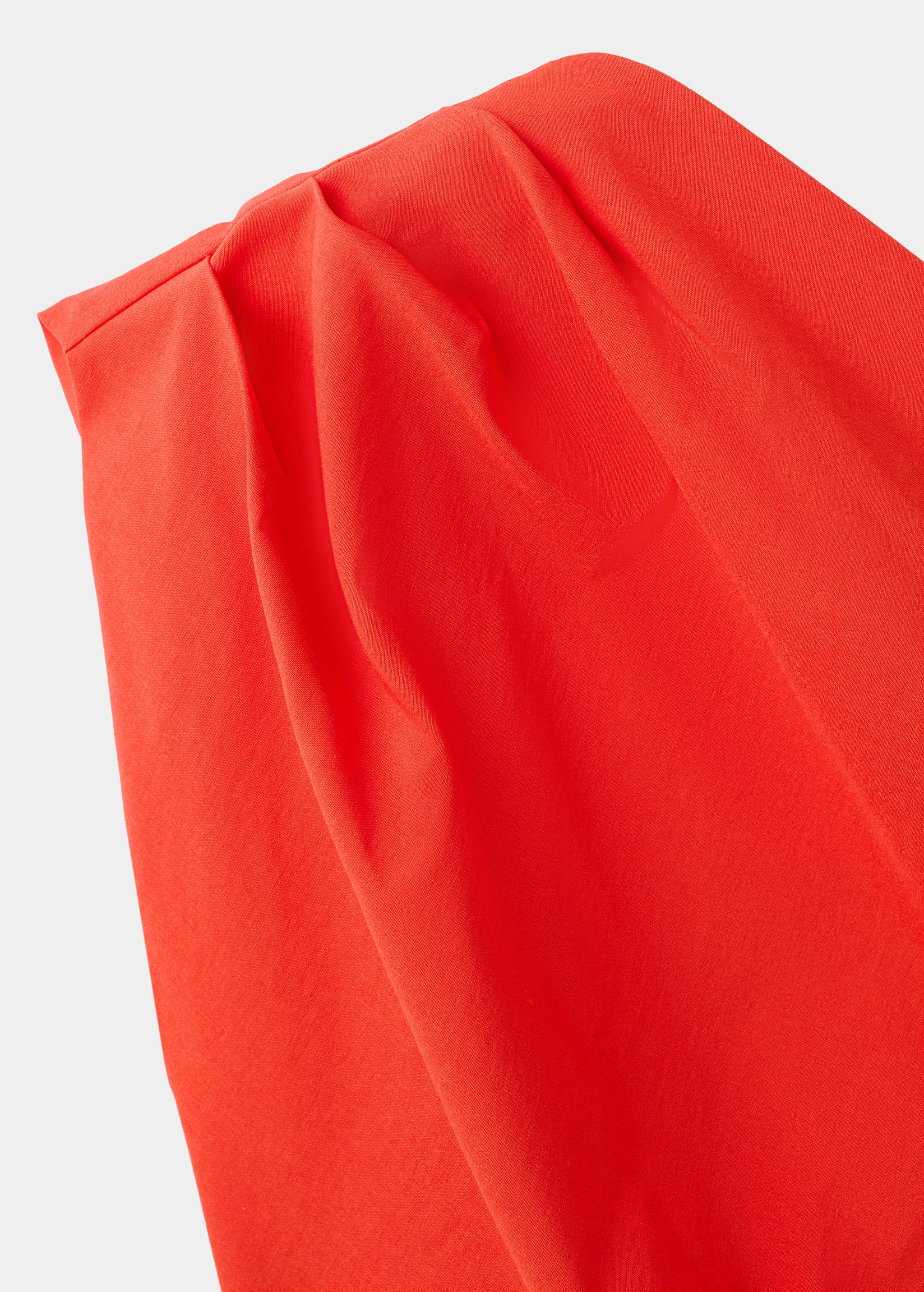 Vestido cuello asimétrico detalle drapeado - Detalle del artículo 8