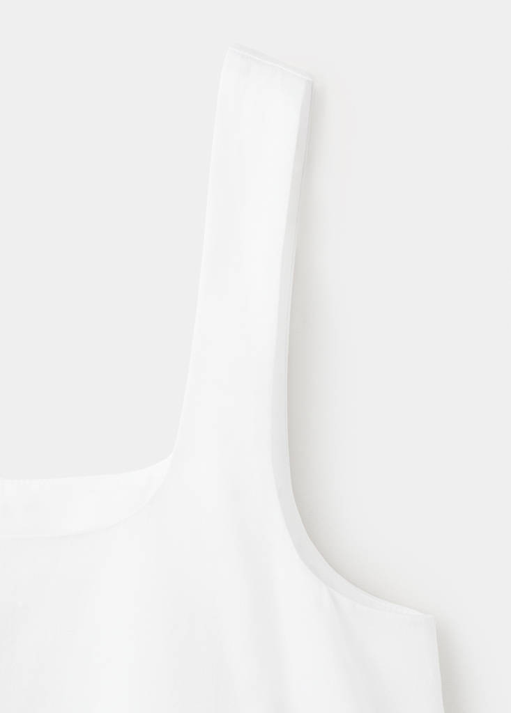 Flared cotton dress — Off White