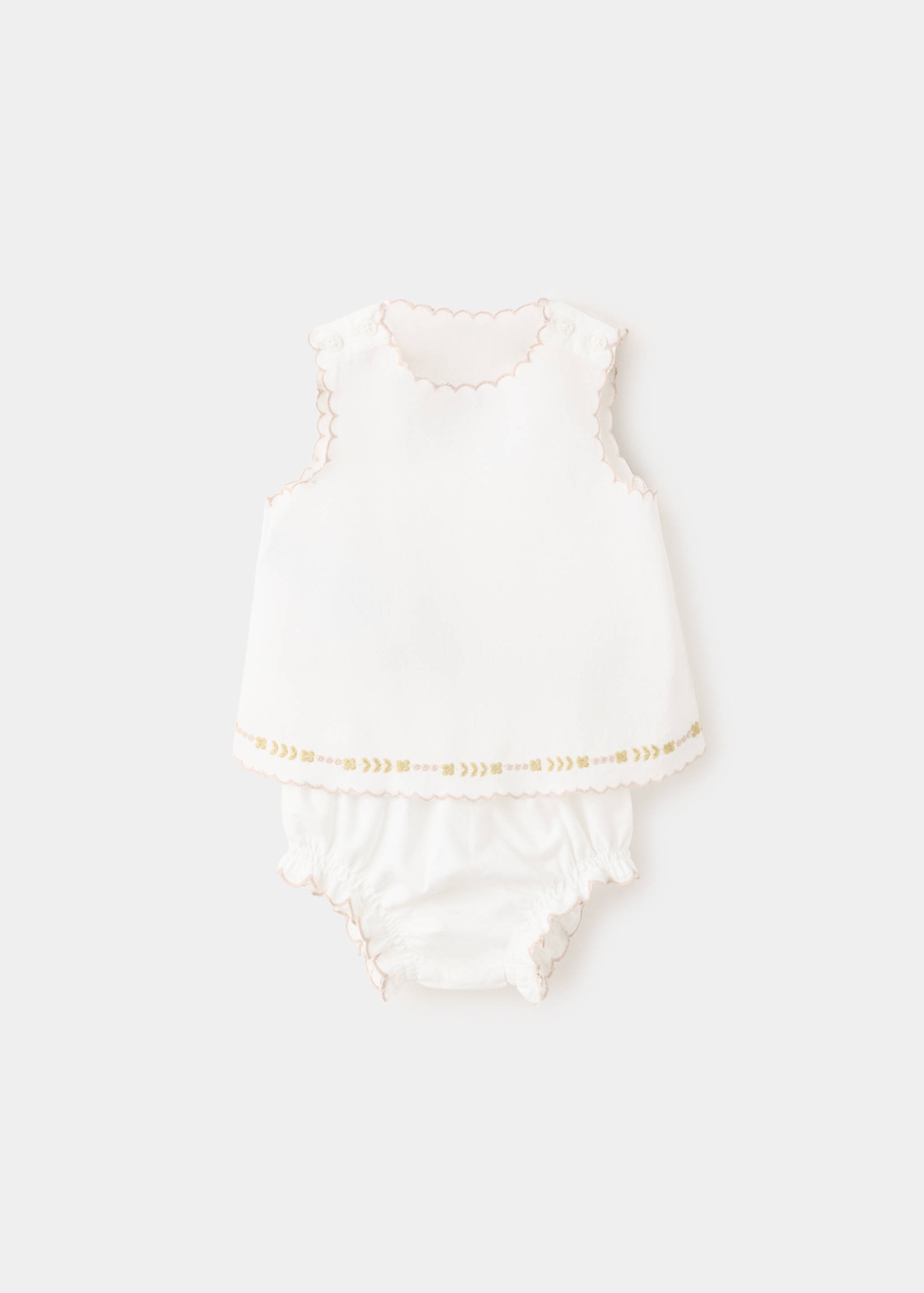 Robe et culotte détails brodés - Article sans modèle