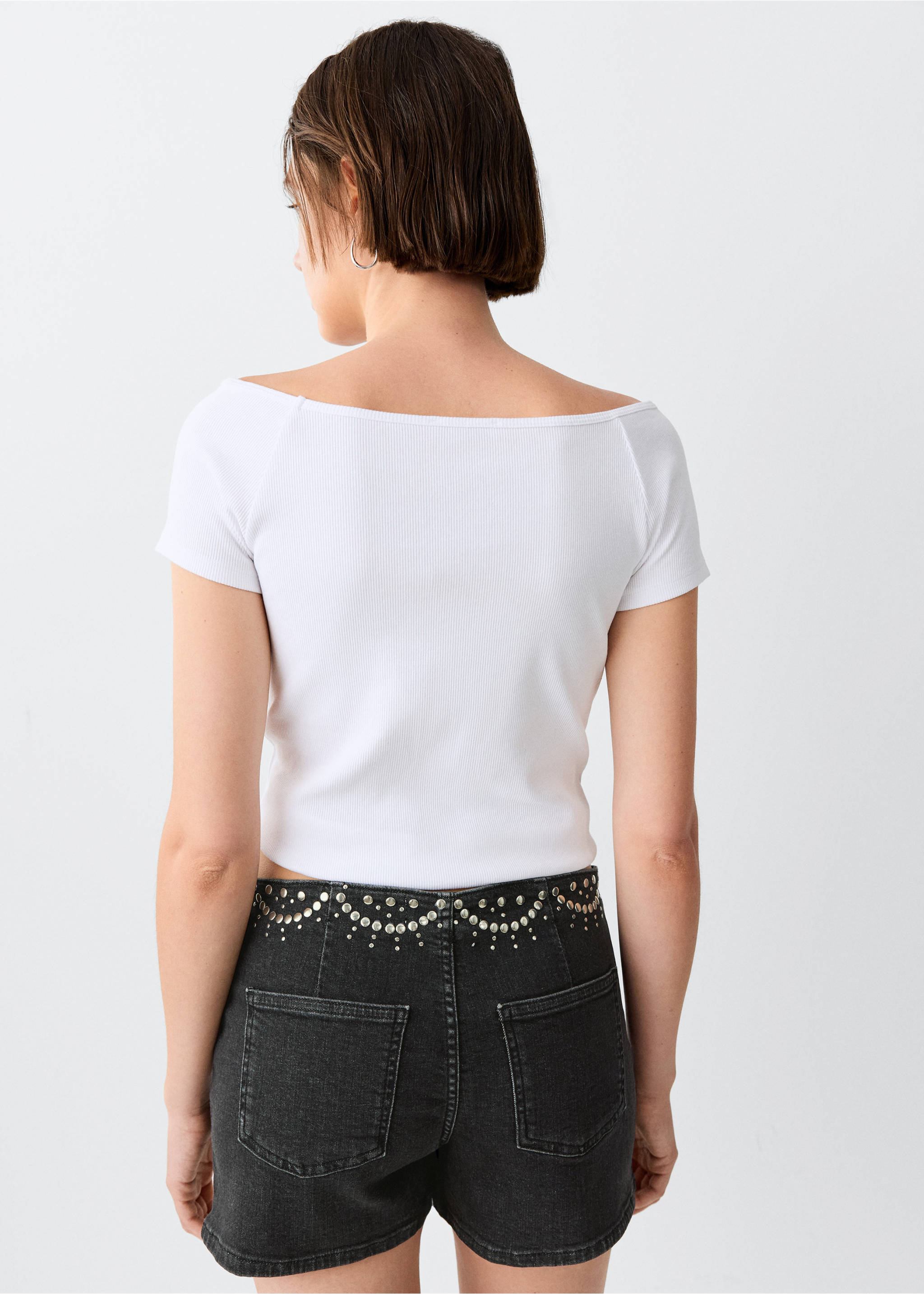 Shorts sofi - Reverso del artículo, Denim negro. Ref: 37001415-00.